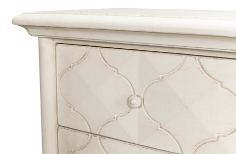 Sarreid Sommeil 3 Drawer Commode  Antique White