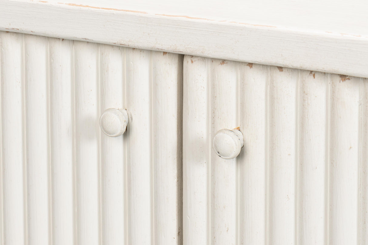 Sarreid Halle Entrance Demilune  Antique White