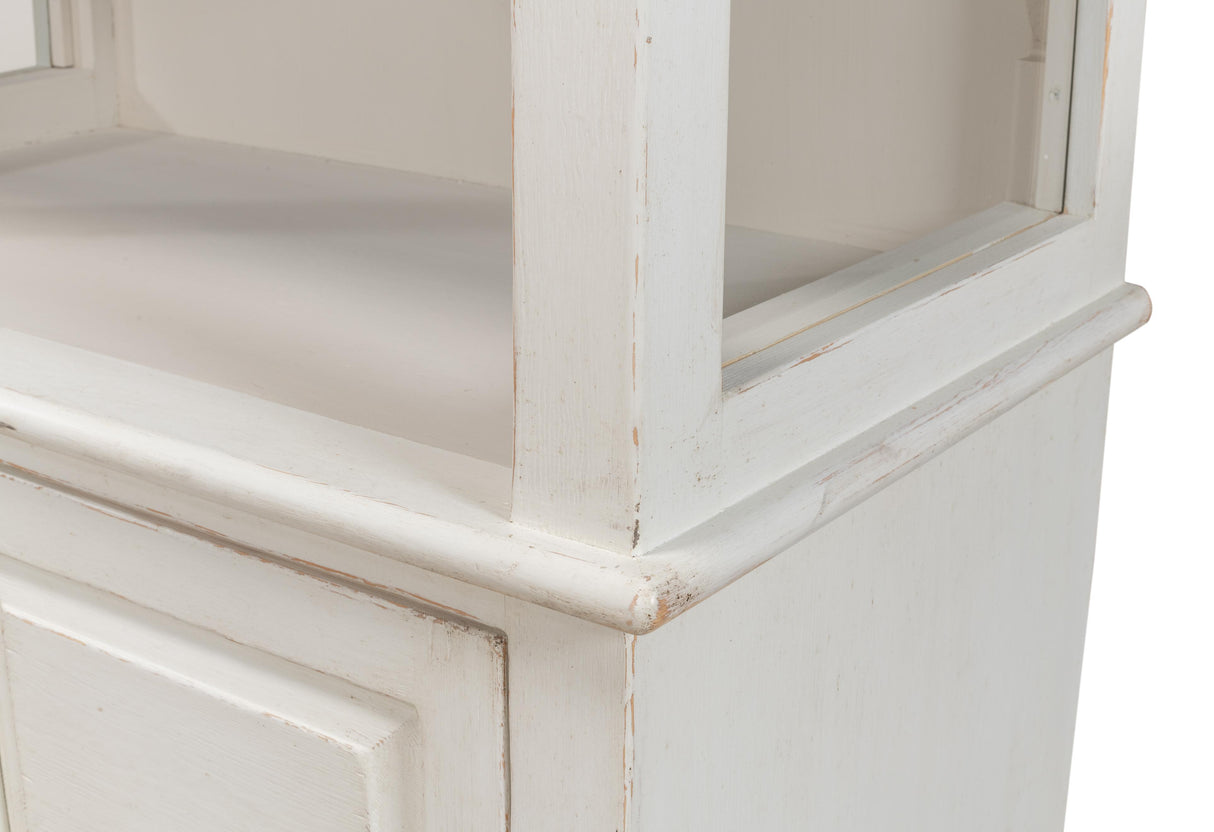 Sarreid Zoey Bookcase  Antique White