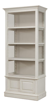 Sarreid Zoey Bookcase  Antique White