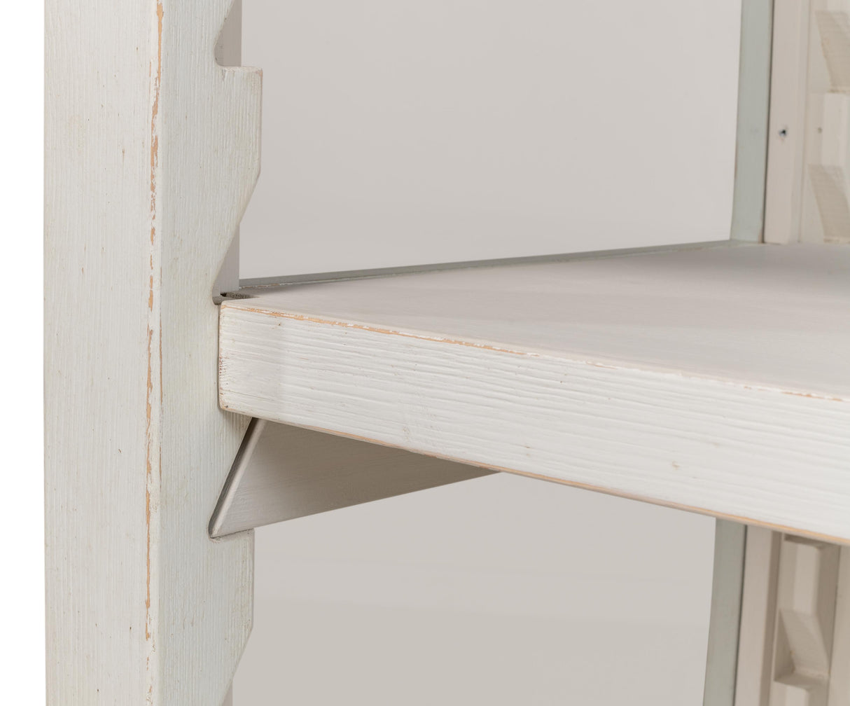 Sarreid Zoey Bookcase  Antique White