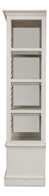 Sarreid Zoey Bookcase  Antique White
