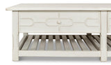 Sarreid Isla Coffee Table  Antique White