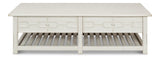 Sarreid Isla Coffee Table  Antique White