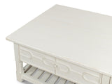 Sarreid Isla Coffee Table  Antique White