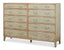 Sarreid Willow 10 Drawer Commode  Sage