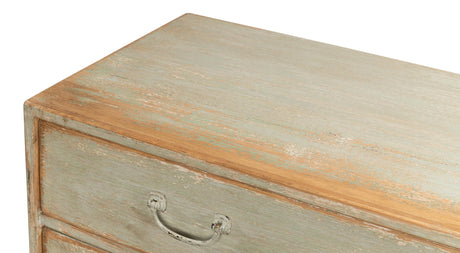 Sarreid Willow 10 Drawer Commode  Sage