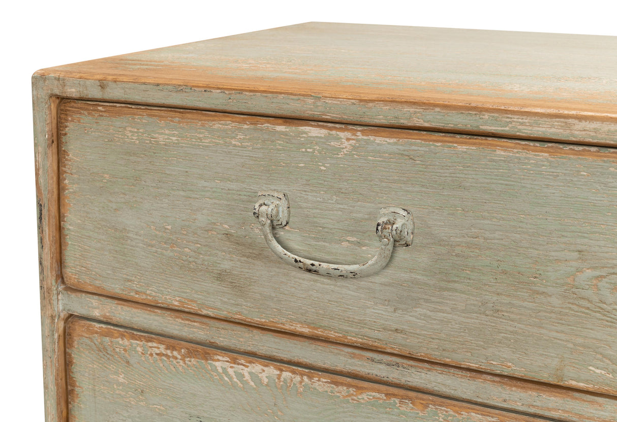 Sarreid Willow 10 Drawer Commode  Sage