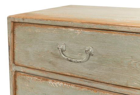 Sarreid Willow 10 Drawer Commode  Sage