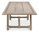 Sarreid Jurow Equestrian Dining Table  Barn Grey
