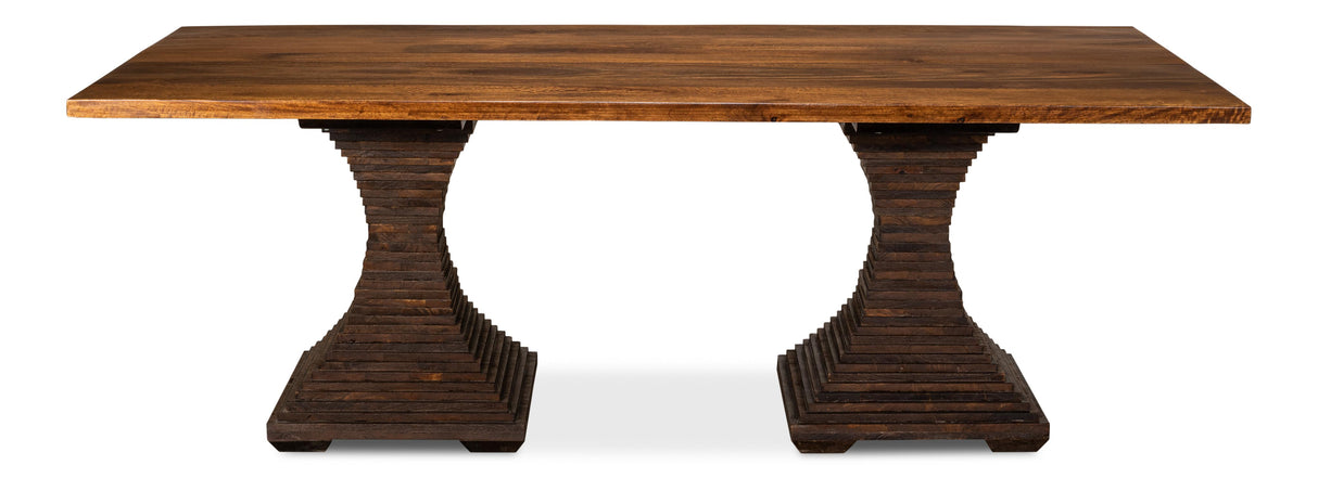 Sarreid Aesthetic Pedestal Dining Table