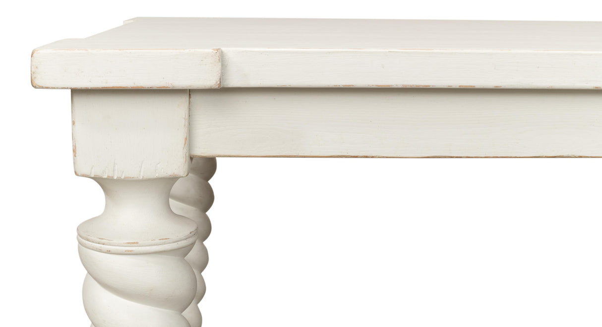 Sarreid Teagan Dining Table  Antique White