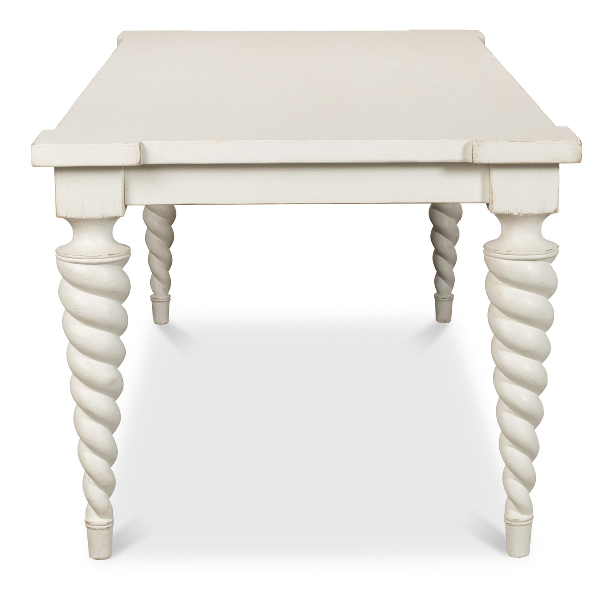 Sarreid Teagan Dining Table  Antique White