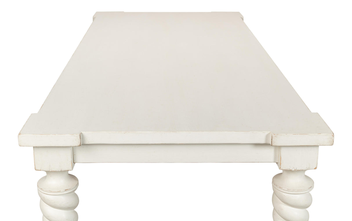 Sarreid Teagan Dining Table  Antique White