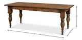 Sarreid Gabby Dining Table  Brown