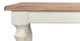 Sarreid Brie Dining Table  Ant.White/Natural Top