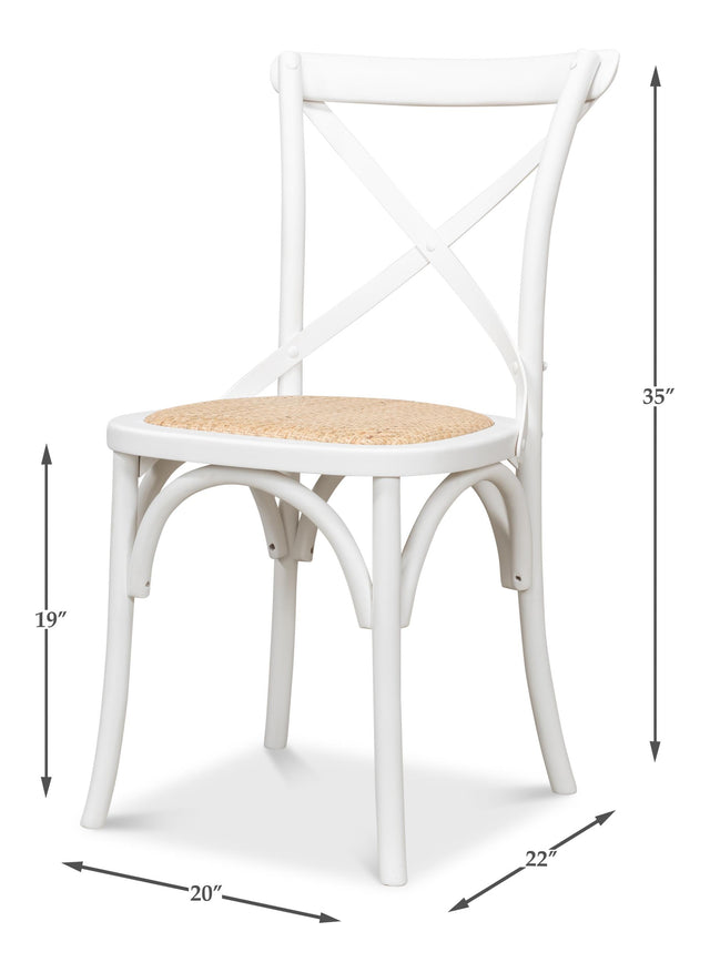 Sarreid Tuileries Side Chair  White