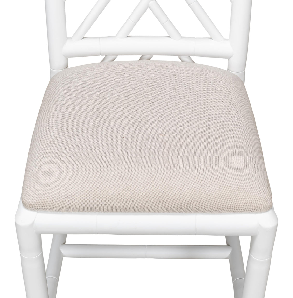 Sarreid Brighton Bamboo Side Chair  White