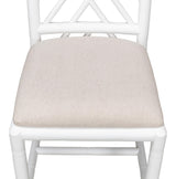 Sarreid Brighton Bamboo Side Chair  White