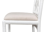 Sarreid Brighton Bamboo Side Chair  White