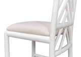 Sarreid Brighton Bamboo Side Chair  White
