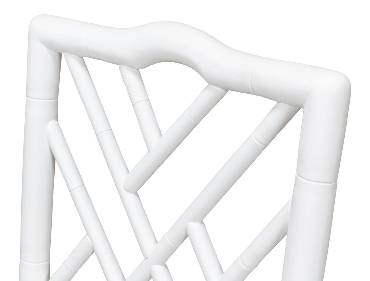 Sarreid Brighton Bamboo Side Chair  White