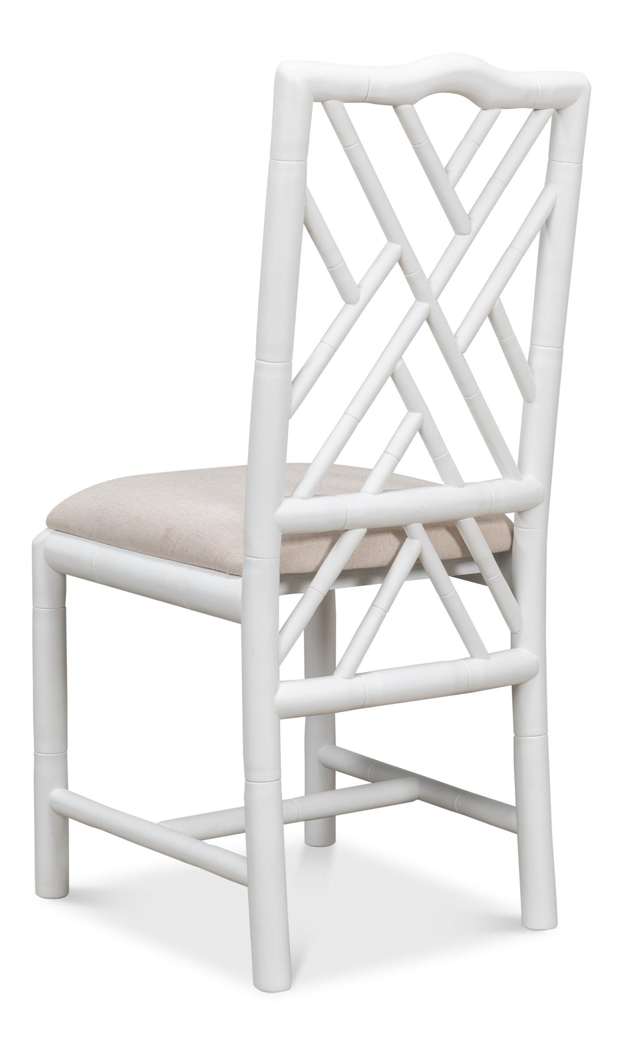 Sarreid Brighton Bamboo Side Chair  White