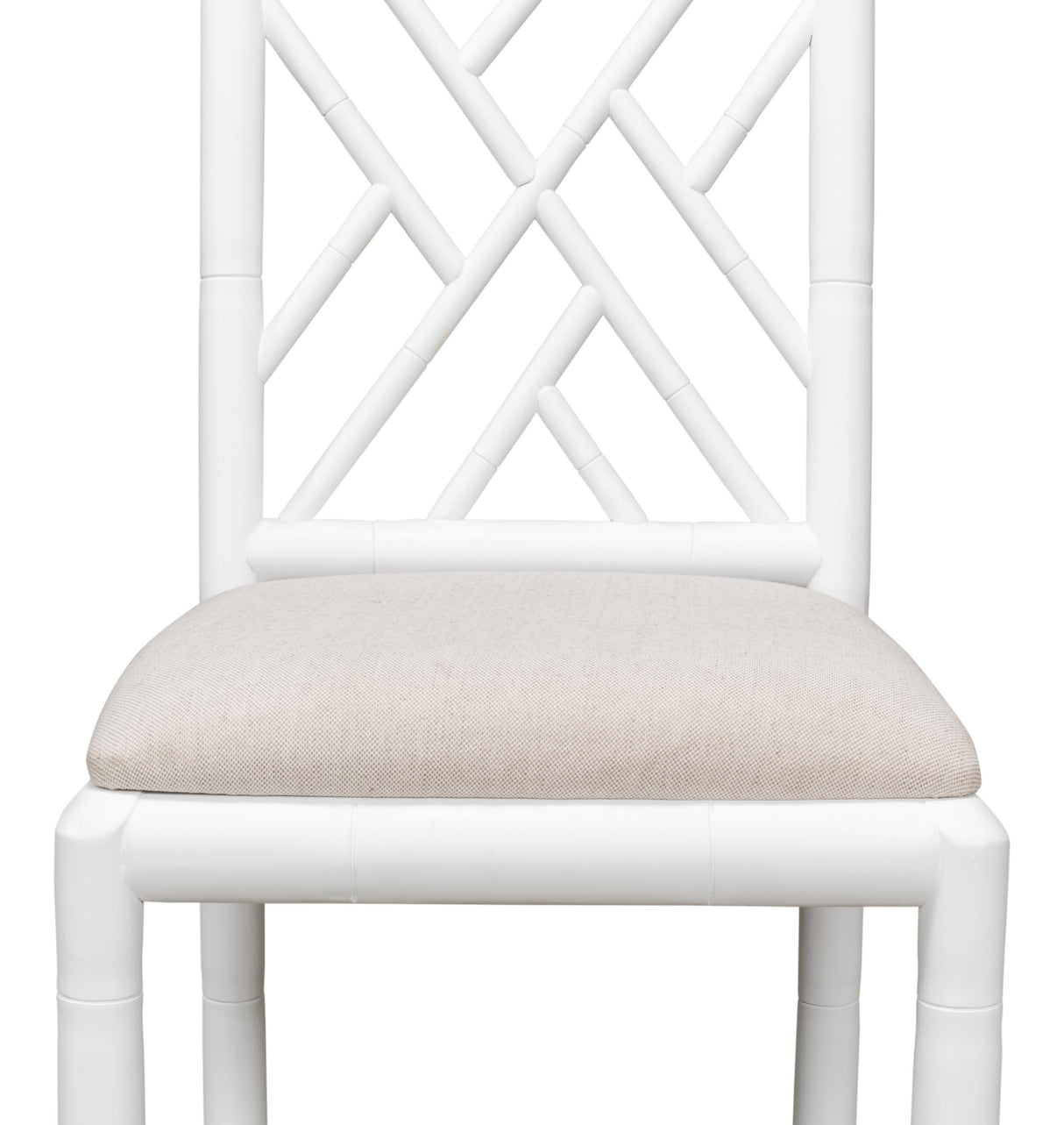 Sarreid Brighton Bamboo Side Chair  White