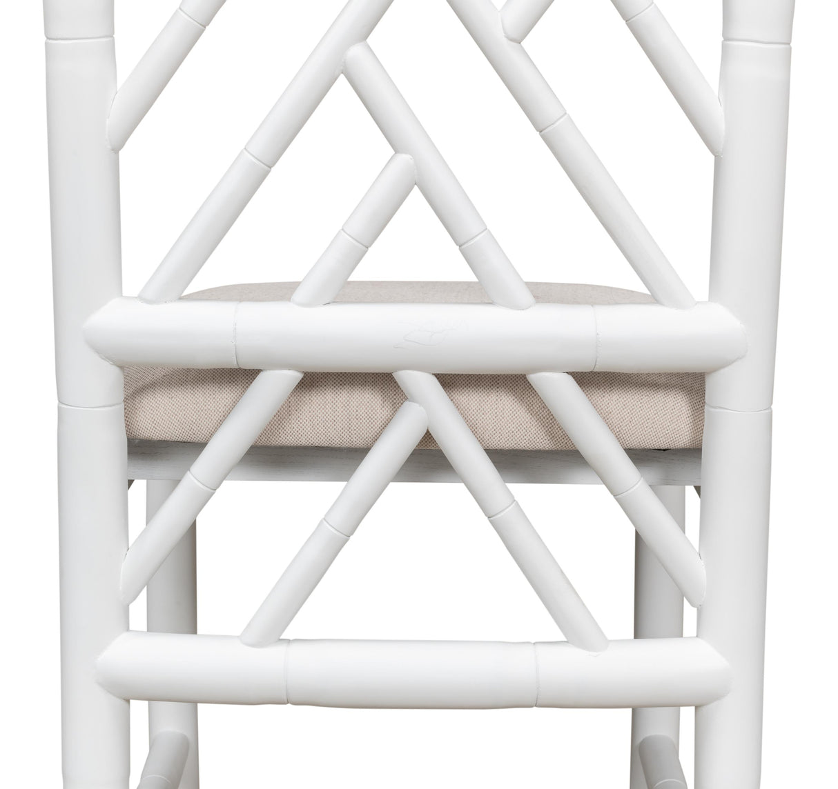 Sarreid Brighton Bamboo Side Chair  White