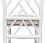 Sarreid Brighton Bamboo Side Chair  White