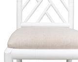 Sarreid Brighton Bamboo Side Chair  White