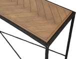 Sarreid Castle Gate Console Table W/Parquet Top