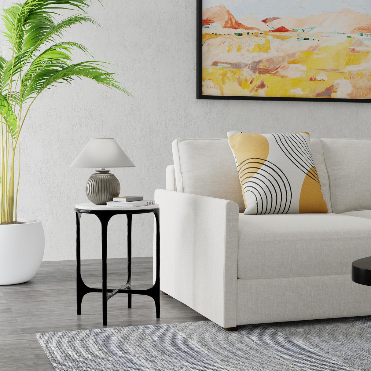 Sarreid Anapa Round End Table