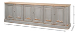 Sarreid Karlsson Antique Swedish Grey Sideboard