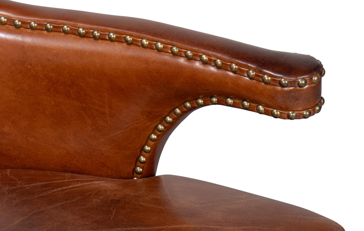 Sarreid Drake Distilled Leather Chair