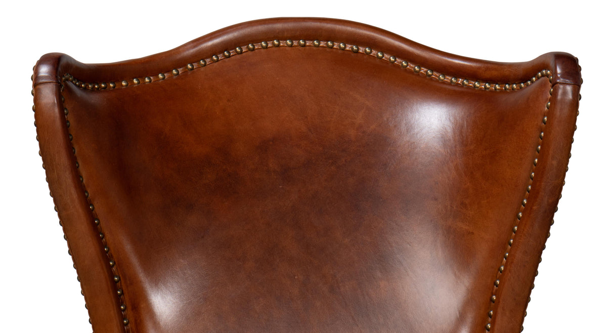 Sarreid Drake Distilled Leather Chair