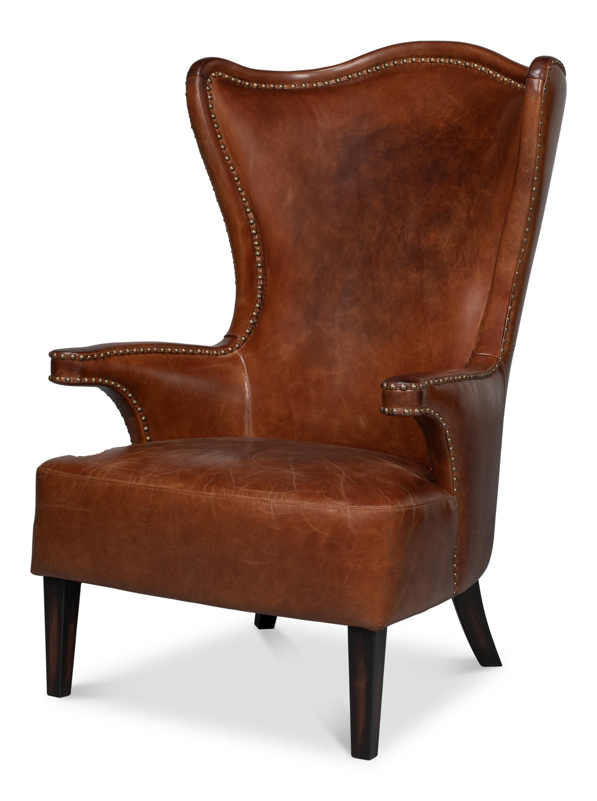 Sarreid Drake Distilled Leather Chair