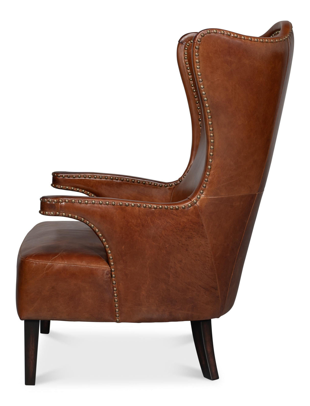 Sarreid Drake Distilled Leather Chair