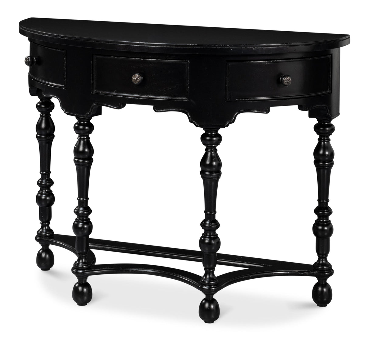 Sarreid Abraham Half Round Console