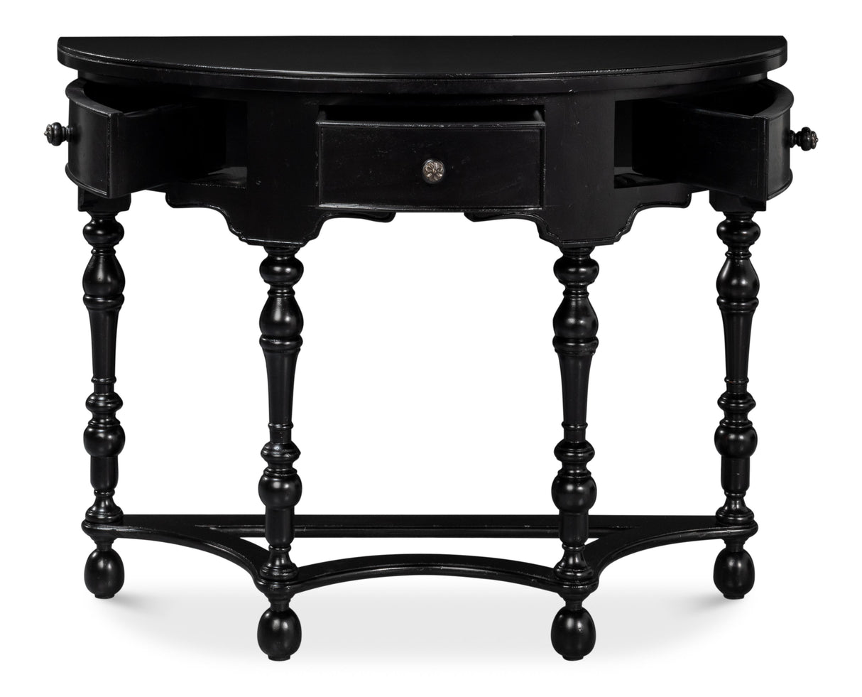 Sarreid Abraham Half Round Console