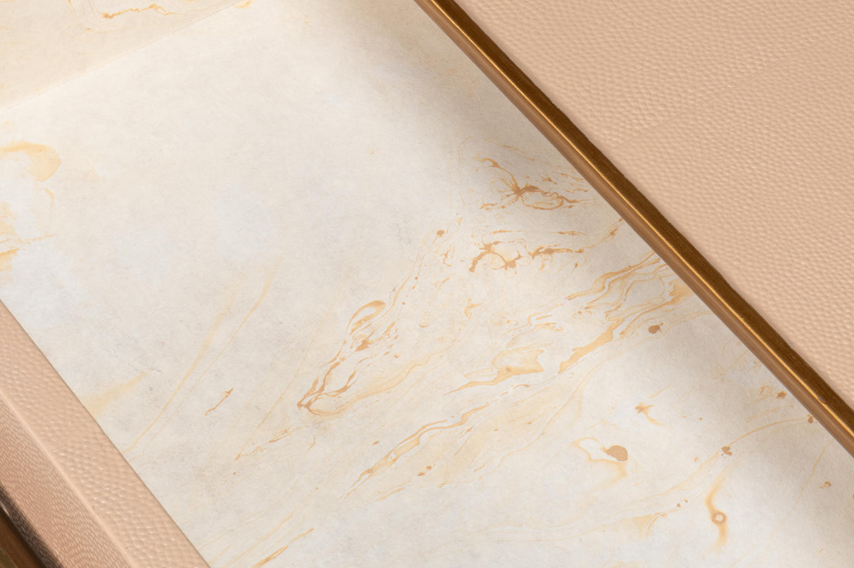 Sarreid Gideon Shagreen Side Table  Mushroom