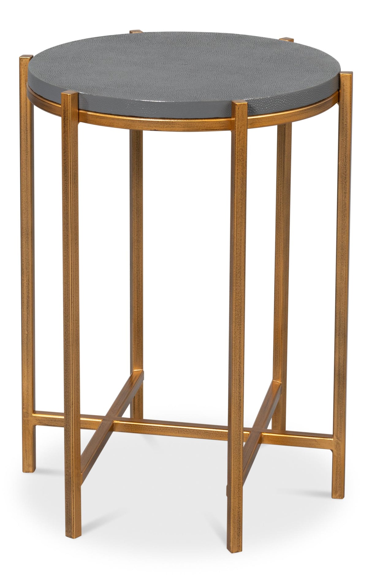Sarreid Spence Side Table  Quiet Shade
