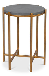 Sarreid Spence Side Table  Quiet Shade