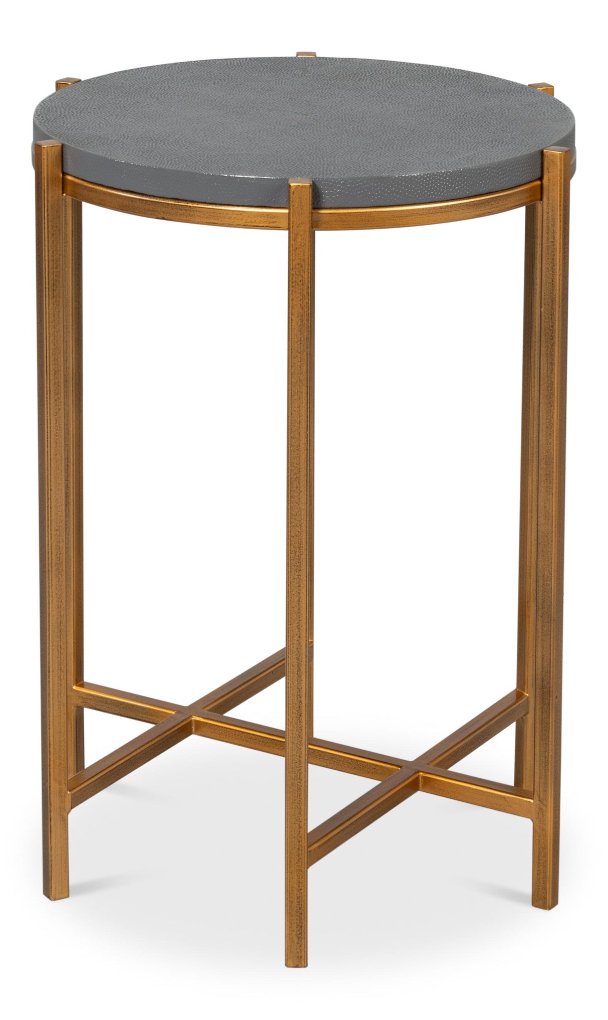 Sarreid Spence Side Table  Quiet Shade