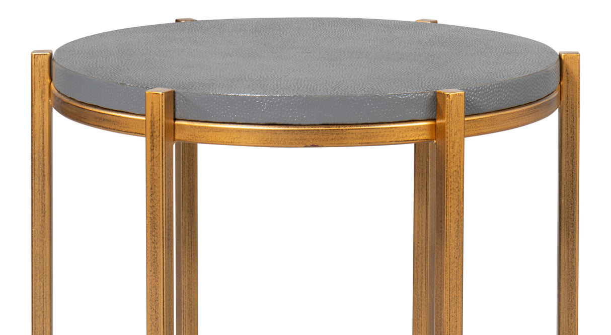 Sarreid Spence Side Table  Quiet Shade