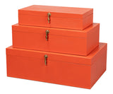Sarreid Cosmos Nesting Boxes S/3 Orangeade