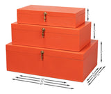 Sarreid Cosmos Nesting Boxes S/3 Orangeade