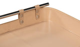 Sarreid Safari Leather Tray  Mushroom