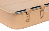 Sarreid Safari Leather Tray  Mushroom