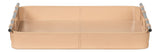 Sarreid Safari Leather Tray  Mushroom